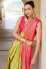 Precious Mustard Yellow Zari Woven Silk Haldi Wear Saree With Blouse