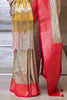 Mesmerizing Grey Zari Woven Silk Traditional Saree With Blouse