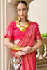Mesmerizing Grey Zari Woven Silk Traditional Saree With Blouse