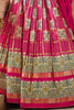 Enjoyable Pink Bandhani Print Silk Wedding Wear Lehenga Choli
