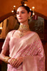 Precious Baby Pink Zari Weaving Silk Function Wear Saree With Blouse
