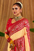 Striking Cream Chikankari Work Tussar Silk Festival Wear Saree
