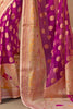 Lovely Pink Paithani Border Georgette Festival Wear Saree With Blouse