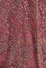 Appealing Pink Dori Embroidered Net Bridal Lehenga Choli With Dupatta