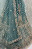 Magnetic Blue Zari Embroidered Net Engagement Wear Lehenga Choli With Dupatta