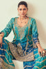 Dazzling Blue Bandhani Print Chinon Eid Wear Sharara Suit