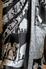 Captivating Black Kalamkari Print Satin Traditional Saree With Blouse