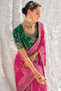 Lovable Rani Pink Bandhani Printed Georgette Function Wear Saree
