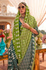 Glamorous Green Digital Printed Silk Event Wear Saree With Blouse