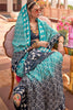 Winsome Sky-Blue Digital Printed Silk Festival Wear Saree With Blouse