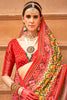 Captivating Yellow Patola Print Silk Festival Wear Saree With Blouse