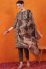 Mesmerizing Brown Printed Cotton Traditional Pant Suit