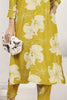 Fabulous Mustard Yellow Floral Printed Rayon Kurti With Pant