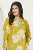 Fabulous Mustard Yellow Floral Printed Rayon Kurti With Pant