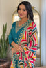 Enchanting Firozi Embroidered Viscose Event Wear Pant Suit