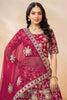 Bewitching Rani Pink Embroidered Silk Wedding Lehenga Choli