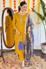 Marvelous Mustard Embroidered Viscose Pant Suit With Dupatta