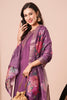 Fabulous Purple Embroidered Viscose Festival Wear Pant Suit
