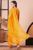 Pretty Orange Embroidered Rayon Function Wear Pant Suit With Dupatta