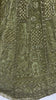 Attractive Pista Green Thread Work Net Engagement Wear Lehenga Choli