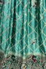 Lavish Sea Green Mirror Work Georgette Traditional Lehenga Choli With Dupatta