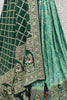 Lavish Sea Green Mirror Work Georgette Traditional Lehenga Choli With Dupatta