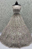 Pretty White Dori Embroidery Net Reception Wear Lehenga Choli With Dupatta