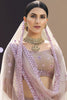 Marvelous Lilac Thread Work Net Bridesmaid Lehenga Choli With Dupatta