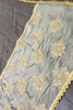 Adorable Grey Sequins Net Party Wear Saree With Blouse