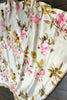 Bewitching Off-White Floral Printed Satin Lehenga With Crop Top