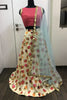 Lovable Off-White Floral Printed Satin Festival Wear Lehenga Choli