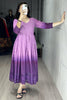 Beautiful Purple Chikankari Cotton Casual Wear Dress