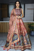 Adorable Brown Digital Printed Art Silk Event Wear Lehenga Choli