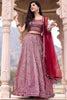 Marvelous Pink Sequins Net Party Wear Lehenga Choli With Dupatta