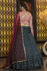 Outstanding Green Weaving Cotton Festival Wear Lehenga Choli