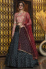 Outstanding Green Weaving Cotton Festival Wear Lehenga Choli
