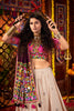 Fabulous Beige Thread Work Cotton Navratri Wear Lehenga Choli