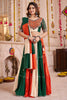 Precious Multi-Color Kutchi Work Cotton Navratri Wear Lehenga Choli