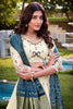 Fascinating Cream Thread Work Lehenga Choli With Gaji Silk Dupatta