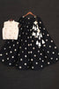 Excellent Black Thread Embroidered Cotton Designer Crop Top Lehenga