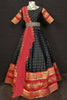Alluring Black Zari Weaving Jacquard Traditional Lehenga Choli