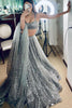 Lovely Grey Sequins Net Reception Wear Lehenga Choli With Dupatta