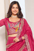 Charming Pink Thread Embroidered Silk Traditional Lehenga Choli