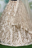 Adorable Cream Zari Embroidered Silk Lehenga Choli With Dupatta