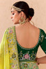 Dazzling Green Embroidered Viscose Festival Wear Saree With Blouse