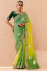 Dazzling Green Embroidered Viscose Festival Wear Saree With Blouse