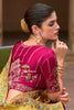 Precious Yellow Sequins Silk Haldi Wear Saree With Blouse