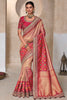 Delightful Peach Patola Kanjivaram Weaving Festival Wear Saree