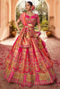 Precious Pink Zari Weaving Banarsi Silk Weadding Lehenga Choli