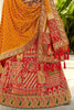 Awesome Red Zari Weaving Silk Bridal Lehenga Choli With Dupatta